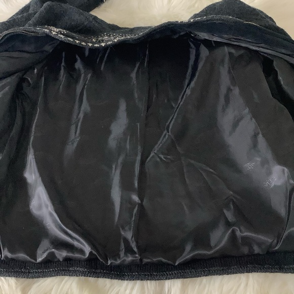 Icelandic Design 100% Wool Full Zip Fair Isle Floral Embroidered Jacket Womens M - Picture 9 of 13